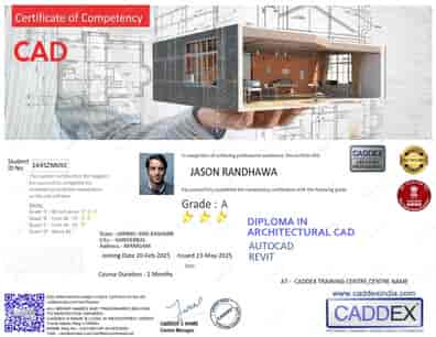 Caddex Certificate Sample